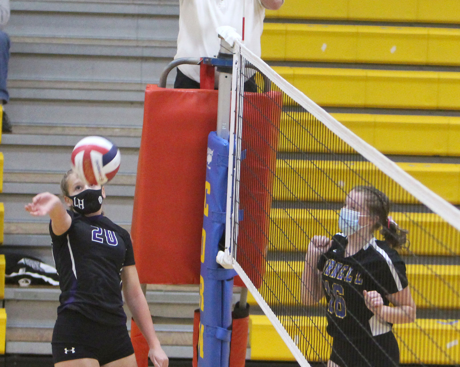 Lake Holcombe at Cornell volleyball 10-15-20